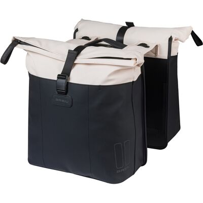 Basil Dubbele Fietstas Vive MIK 2.0 28-35L Wit/Zwart Basil Dubbele Fietstas Vive MIK 2.0 28-35L Wit/Zwart