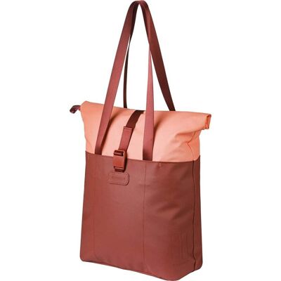 Basil Enkele fietstas Vive Shopper MIK Hooks 15-20L Bordeaux/Roze Basil Enkele fietstas Vive Shopper MIK Hooks 15-20L Bordeaux/Roze