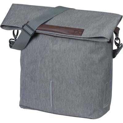 Basil Enkele fietstas City Shopper MIK Hooks 16L Grey Melee Basil Enkele fietstas City Shopper MIK Hooks 16L Grey Melee