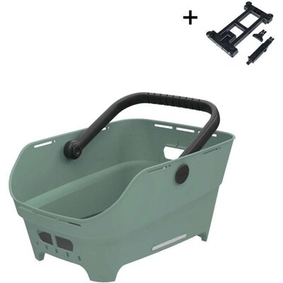 Basil Fietsmand Cento Neo MIK 21L Zilvergroen Basil Fietsmand Cento Neo MIK 21L Zilvergroen