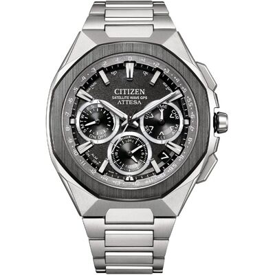 Citizen Attesa - CC4104-53E - GPS Satelliet Wave - Solar - Chronograaf - Horloge Citizen Attesa - CC4104-53E - GPS Satelliet Wave - Solar - Chronograaf - Horloge