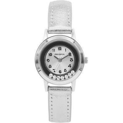 Prisma CW.211 Dazzling Diamonds Silver - kinderhorloge Prisma CW.211 Dazzling Diamonds Silver - kinderhorloge
