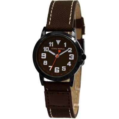 Prisma CW.247 - Jort Bruin Canvas - horloge Prisma CW.247 - Jort Bruin Canvas - horloge
