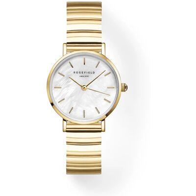 Rosefield SEWGSG-SE02 - Small Edit White Mop - Horloge Rosefield SEWGSG-SE02 - Small Edit White Mop - Horloge