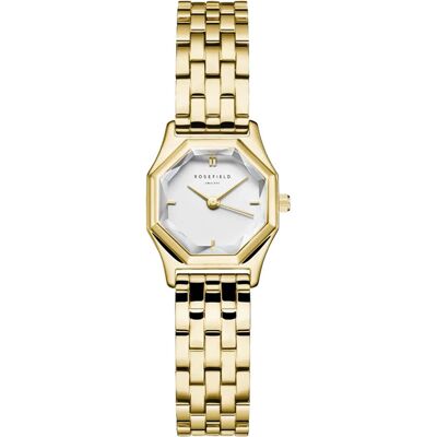 Rosefield GWGSG-G02 Gemme - White Steel - Horloge Rosefield GWGSG-G02 Gemme - White Steel - Horloge