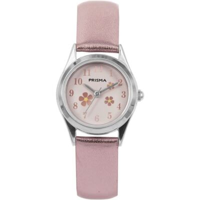 Prisma CW.152 Little Flower Pink Metallic - kinderhorloge Prisma CW.152 Little Flower Pink Metallic - kinderhorloge