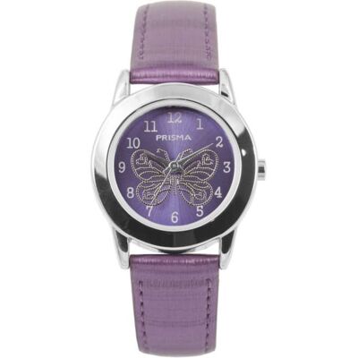 Prisma CW.185 Butterfly Purple - kinderhorloge Prisma CW.185 Butterfly Purple - kinderhorloge