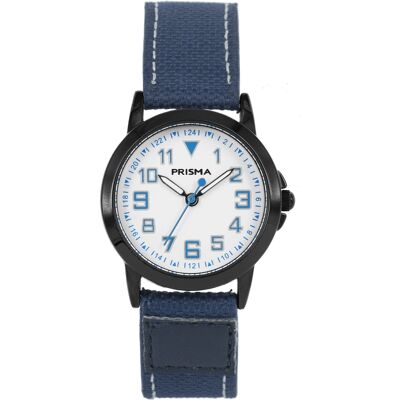 Prisma kinderhorloge CW.244 Jort Blauw Canvas Prisma kinderhorloge CW.244 Jort Blauw Canvas