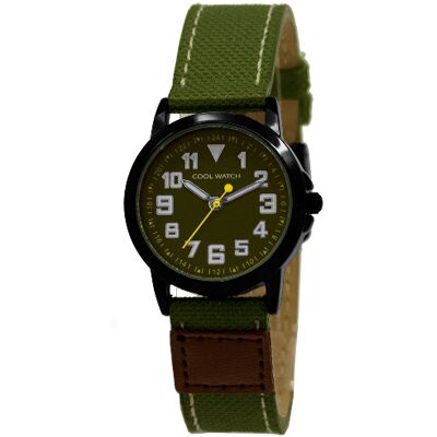 Prisma CW.246 - Jort Groen Canvas - horloge Prisma CW.246 - Jort Groen Canvas - horloge