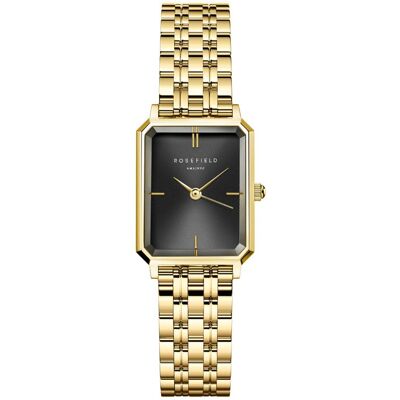 Rosefield OBSSG-O47 The Elles - Black Sunray - Horloge Rosefield OBSSG-O47 The Elles - Black Sunray - Horloge