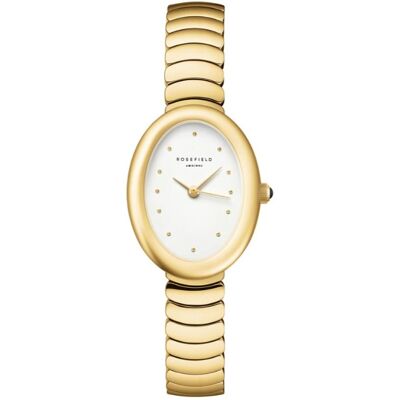 Rosefield OVWGSG-OV19 - Oval White - Horloge Rosefield OVWGSG-OV19 - Oval White - Horloge