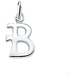 Quickjewels Huiscollectie Zilver Zilveren Hanger letter B 1002761