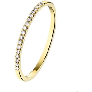 Quickjewels Huiscollectie Goud ring diamant 0.09ct h si 14K geelgoud 4016082 Quickjewels Huiscollectie Goud ring diamant 0.09ct h si 14K geelgoud 4016082