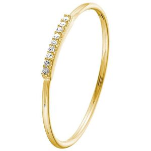 Quickjewels Huiscollectie Goud ring diamant 0.02ct h p1 14K geelgoud 4021743 Quickjewels Huiscollectie Goud ring diamant 0.02ct h p1 14K geelgoud 4021743
