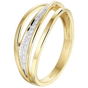 Quickjewels Huiscollectie Goud ring diamant 0.07ct h si 14K geelgoud 4022764 Quickjewels Huiscollectie Goud ring diamant 0.07ct h si 14K geelgoud 4022764