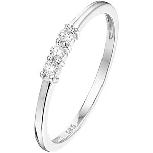 Quickjewels Huiscollectie Goud ring diamant 0.09ct h si 14K witgoud 4105591 Quickjewels Huiscollectie Goud ring diamant 0.09ct h si 14K witgoud 4105591