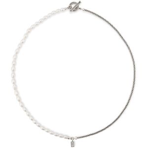 BUDDHA TO BUDDHA 713 50cm - Barbara Mini Pearl Necklace Silver BUDDHA TO BUDDHA 713 50cm - Barbara Mini Pearl Necklace Silver