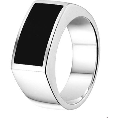 Quickjewels Huiscollectie Zilver ring onyx zilver wit 1015220 Quickjewels Huiscollectie Zilver ring onyx zilver wit 1015220