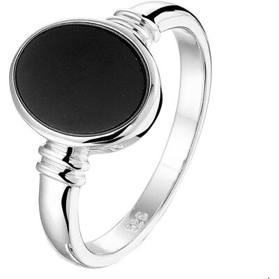 Quickjewels Huiscollectie Zilver ring onyx zilver gerhodineerd 1328094 Quickjewels Huiscollectie Zilver ring onyx zilver gerhodineerd 1328094