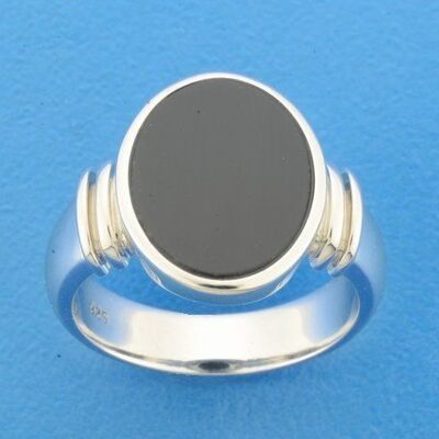Quickjewels Huiscollectie Zilver ring onyx zilver gerhodineerd 1328715 Quickjewels Huiscollectie Zilver ring onyx zilver gerhodineerd 1328715