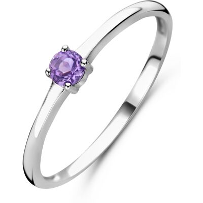Quickjewels Huiscollectie Zilver ring met geboortesteen licht amethist juni zilver gerhodineerd 1337080 Quickjewels Huiscollectie Zilver ring met geboortesteen licht amethist juni zilver gerhodineerd 1337080