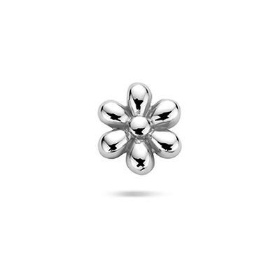 Quickjewels Huiscollectie Zilver Zilver Gerhodineerde flat back piercing bloem 5 mm 1342186 Quickjewels Huiscollectie Zilver Zilver Gerhodineerde flat back piercing bloem 5 mm 1342186