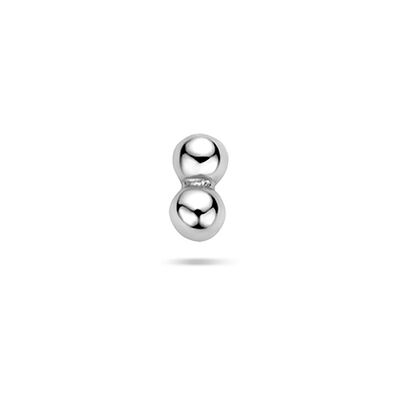 Quickjewels Huiscollectie Zilver Zilver Gerhodineerde flat back piercing bolletjes 4 mm 1342188 Quickjewels Huiscollectie Zilver Zilver Gerhodineerde flat back piercing bolletjes 4 mm 1342188