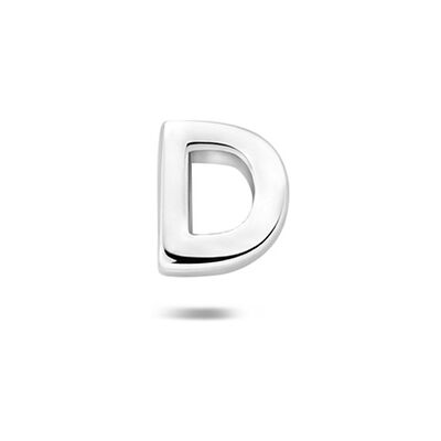Quickjewels Huiscollectie Zilver Zilver Gerhodineerde flat back piercing letter 6 mm 1342414 Quickjewels Huiscollectie Zilver Zilver Gerhodineerde flat back piercing letter 6 mm 1342414