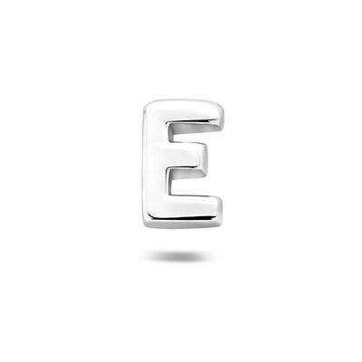 Quickjewels Huiscollectie Zilver Zilver Gerhodineerde flat back piercing letter 6 mm 1342415 Quickjewels Huiscollectie Zilver Zilver Gerhodineerde flat back piercing letter 6 mm 1342415
