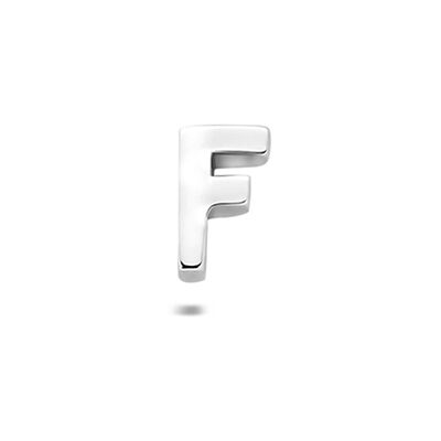 Quickjewels Huiscollectie Zilver Zilver Gerhodineerde flat back piercing letter 6 mm 1342416 Quickjewels Huiscollectie Zilver Zilver Gerhodineerde flat back piercing letter 6 mm 1342416
