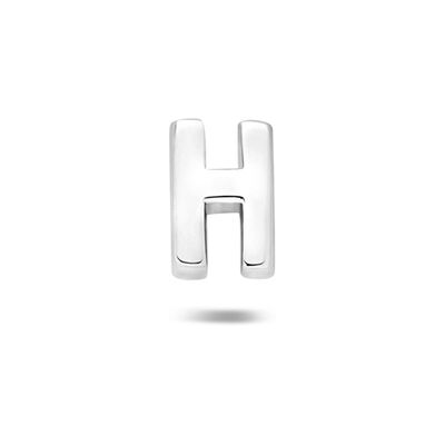 Quickjewels Huiscollectie Zilver Zilver Gerhodineerde flat back piercing letter 6 mm 1342418 Quickjewels Huiscollectie Zilver Zilver Gerhodineerde flat back piercing letter 6 mm 1342418