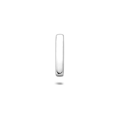 Quickjewels Huiscollectie Zilver Zilver Gerhodineerde flat back piercing letter 6 mm 1342419 Quickjewels Huiscollectie Zilver Zilver Gerhodineerde flat back piercing letter 6 mm 1342419