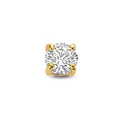 Quickjewels Huiscollectie Zilver zilver verguld (geel) flat back piercing zirkonia 1 micron 2104172 Quickjewels Huiscollectie Zilver zilver verguld (geel) flat back piercing zirkonia 1 micron 2104172