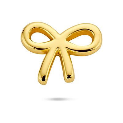 Quickjewels Huiscollectie Zilver zilver verguld (geel) flat back piercing strik 6,5 mm 1 micron 2104205 Quickjewels Huiscollectie Zilver zilver verguld (geel) flat back piercing strik 6,5 mm 1 micron 2104205