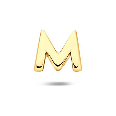Quickjewels Huiscollectie Zilver zilver verguld (geel) flat back piercing letter 6 mm 1 micron 2104290 Quickjewels Huiscollectie Zilver zilver verguld (geel) flat back piercing letter 6 mm 1 micron 2104290