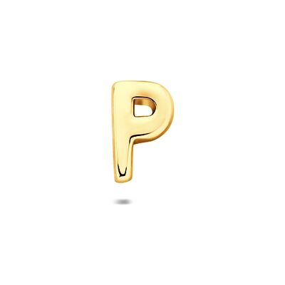 Quickjewels Huiscollectie Zilver zilver verguld (geel) flat back piercing letter 6 mm 1 micron 2104293 Quickjewels Huiscollectie Zilver zilver verguld (geel) flat back piercing letter 6 mm 1 micron 2104293