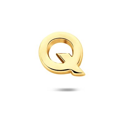 Quickjewels Huiscollectie Zilver zilver verguld (geel) flat back piercing letter 6 mm 1 micron 2104294 Quickjewels Huiscollectie Zilver zilver verguld (geel) flat back piercing letter 6 mm 1 micron 2104294