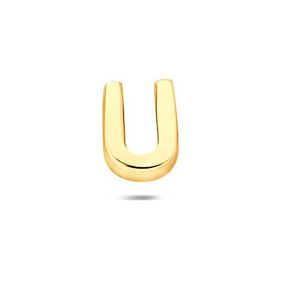 Quickjewels Huiscollectie Zilver zilver verguld (geel) flat back piercing letter 6 mm 1 micron 2104298 Quickjewels Huiscollectie Zilver zilver verguld (geel) flat back piercing letter 6 mm 1 micron 2104298