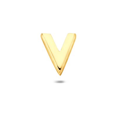 Quickjewels Huiscollectie Zilver zilver verguld (geel) flat back piercing letter 6 mm 1 micron 2104299 Quickjewels Huiscollectie Zilver zilver verguld (geel) flat back piercing letter 6 mm 1 micron 2104299