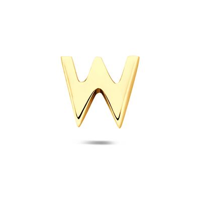 Quickjewels Huiscollectie Zilver zilver verguld (geel) flat back piercing letter 6 mm 1 micron 2104300 Quickjewels Huiscollectie Zilver zilver verguld (geel) flat back piercing letter 6 mm 1 micron 2104300