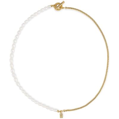 BUDDHA TO BUDDHA 713GV 45cm - Barbara Mini Pearl Necklace Gold Vermeil -Essential Necklace BUDDHA TO BUDDHA 713GV 45cm - Barbara Mini Pearl Necklace Gold Vermeil -Essential Necklace