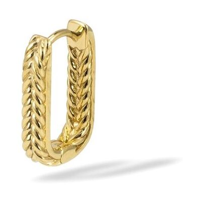 BUDDHA TO BUDDHA Barbara Reversible Hoop Gold Vermeil Single Piece oorbellen - 406GV one BUDDHA TO BUDDHA Barbara Reversible Hoop Gold Vermeil Single Piece oorbellen - 406GV one