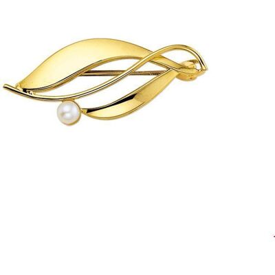 Quickjewels Huiscollectie Goud broche parel 14K geelgoud 4004931 Quickjewels Huiscollectie Goud broche parel 14K geelgoud 4004931