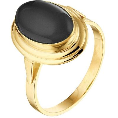 Quickjewels Huiscollectie Goud Geelgouden Ring onyx 4022428 17.50 mm (55) Quickjewels Huiscollectie Goud Geelgouden Ring onyx 4022428 17.50 mm (55)
