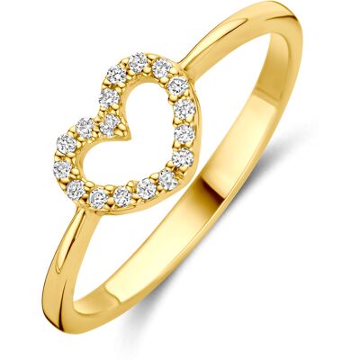 Quickjewels Huiscollectie Goud 14K geelgoud ring hartje lab grown diamant 0.09ct g vs 4034597 16.50 Quickjewels Huiscollectie Goud 14K geelgoud ring hartje lab grown diamant 0.09ct g vs 4034597 16.50