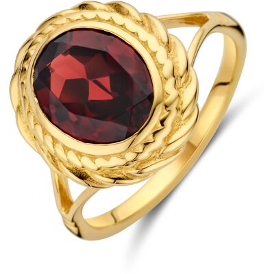 Quickjewels Huiscollectie Goud 14K geelgoud ring granaat 4035235 17.75 Quickjewels Huiscollectie Goud 14K geelgoud ring granaat 4035235 17.75