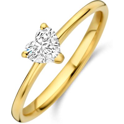 Quickjewels Huiscollectie Goud 14K geelgoud ring hartje lab grown diamant 0.30ct f vs 4035248 17.25 Quickjewels Huiscollectie Goud 14K geelgoud ring hartje lab grown diamant 0.30ct f vs 4035248 17.25