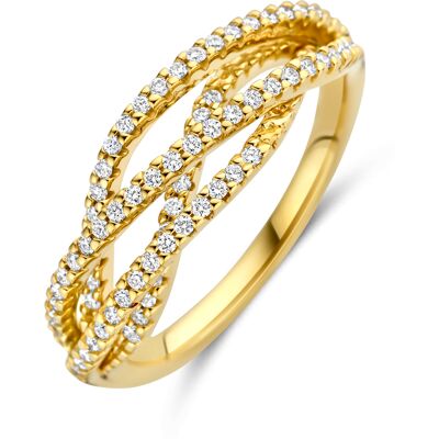 Quickjewels Huiscollectie Goud 14K geelgoud ring diamant 0.34ct h si 4035370 18.50 Quickjewels Huiscollectie Goud 14K geelgoud ring diamant 0.34ct h si 4035370 18.50