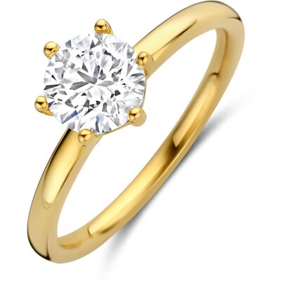 Quickjewels Huiscollectie Goud 14K geelgoud ring lab grown diamant 1.00ct f vs 4035454 17.25 Quickjewels Huiscollectie Goud 14K geelgoud ring lab grown diamant 1.00ct f vs 4035454 17.25
