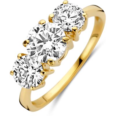 Quickjewels Huiscollectie Goud 14K geelgoud trilogie ring lab grown diamant 2.20ct g vs 4035549 18.50 Quickjewels Huiscollectie Goud 14K geelgoud trilogie ring lab grown diamant 2.20ct g vs 4035549 18.50
